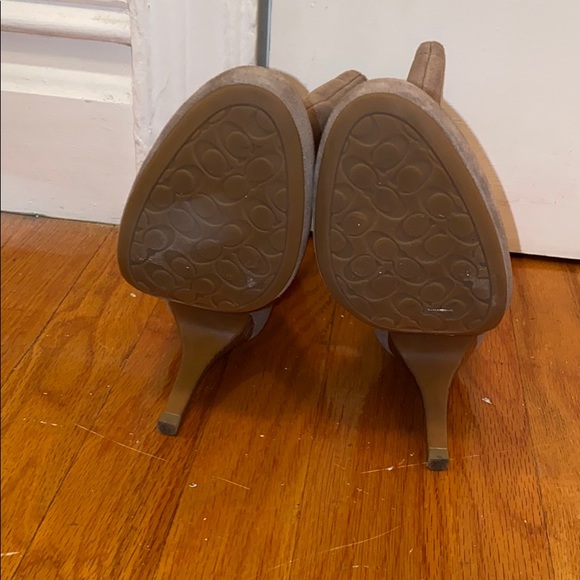 NWOB Coach tan leather booties, 7 - Picture 4 of 5